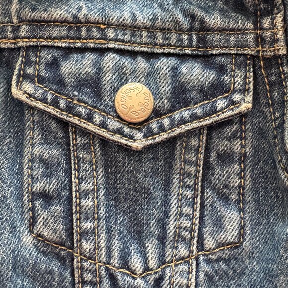 Vintage OshKosh B'gosh Kids Baby Denim Jean Jacket Blue 90s 18 months - Picture 4 of 11
